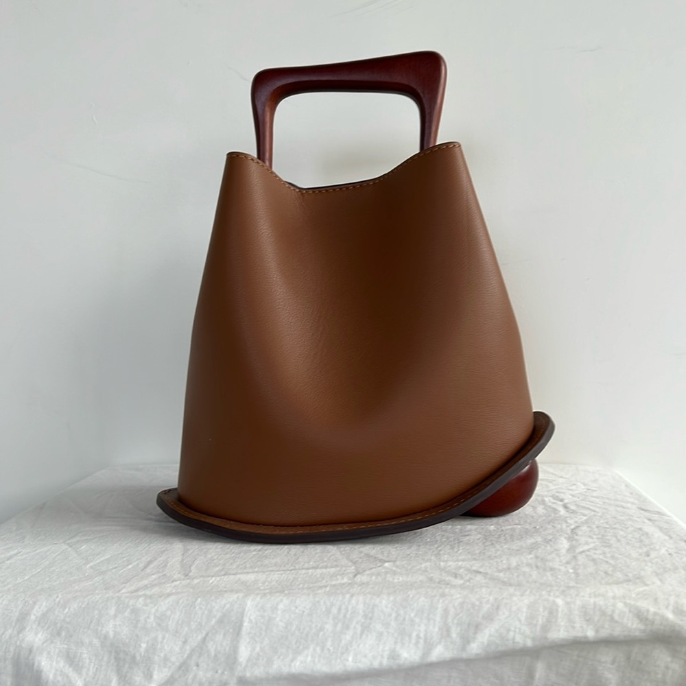 Brown Sculptural Handbag